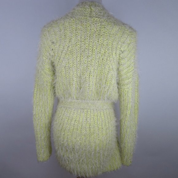 Anthropologie Larkin Shimmer Tie Waist Cardigan S - Picture 9 of 11